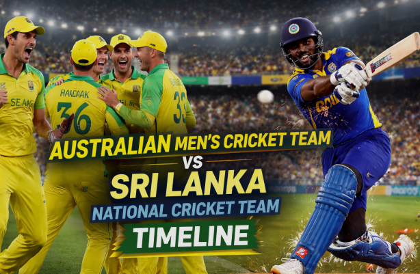 Sri Lanka National Cricket Team Vs Australian Men's Cricket Team Timeline`