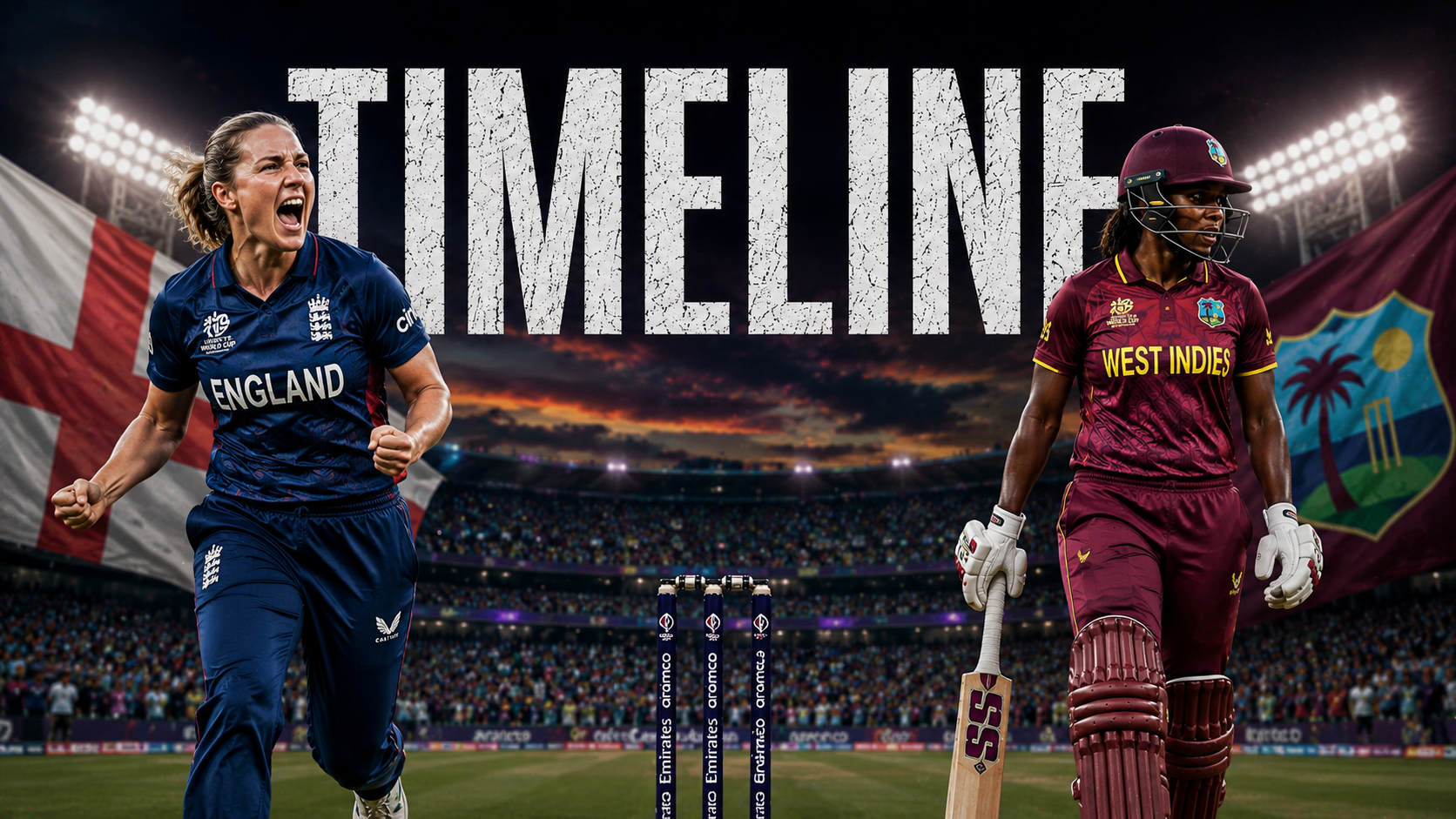 West Indies Women Vs England Women's National Cricket Team Timeline